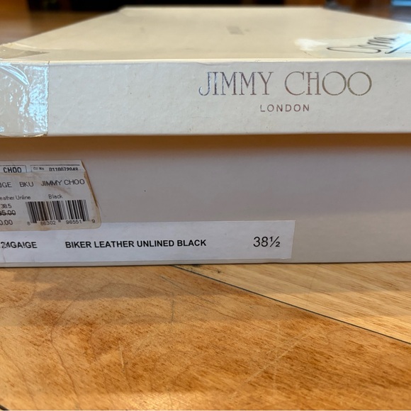 Jimmy Choo Black Leather Heeled Boots - Picture 6 of 6